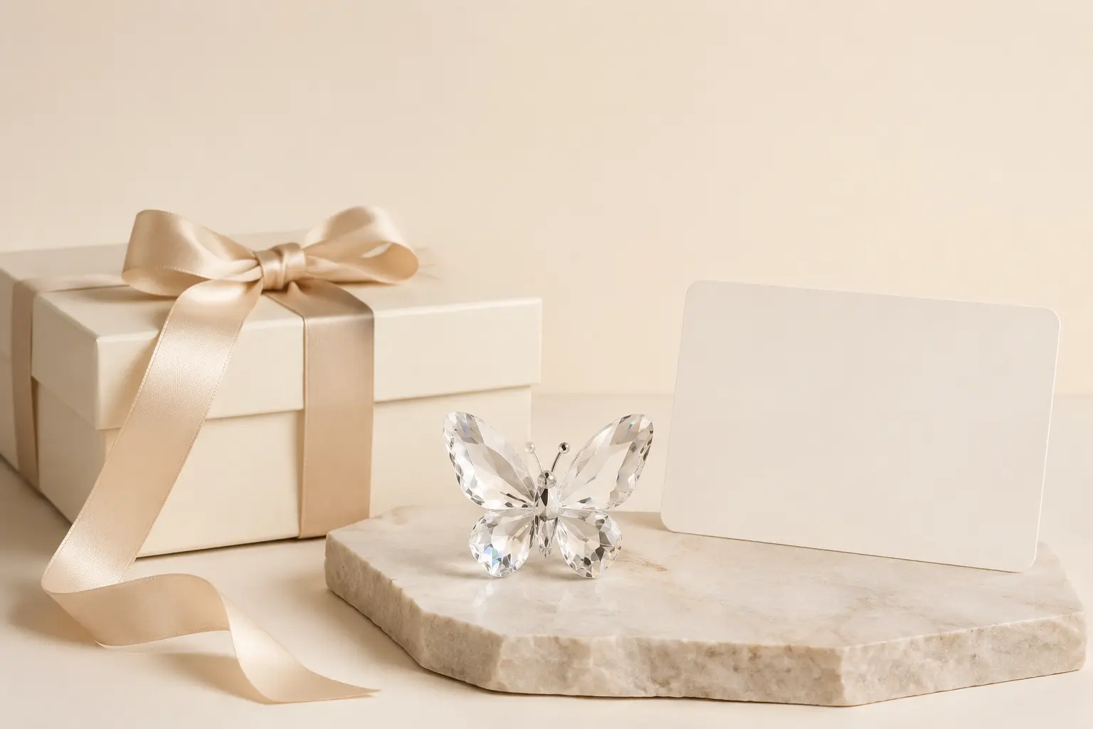 Ispirazione per una bomboniera in cristallo e una confezione regalo elegante